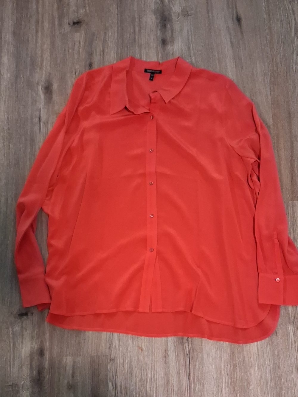 Eileen Fisher Blouse Tunic Butyon Down